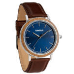 Bay Walnut Blue Brown Leather