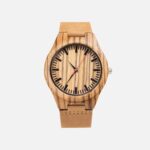 Men's Leather Watch - The Red Forest