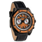 Mission Hawaii Koa Black Leather